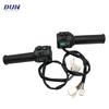 N1S KMH/MPH One-LIN Speed Sensor LCD Speedometer Display with T08 Throttle for Electric Scooter Motorcycle
