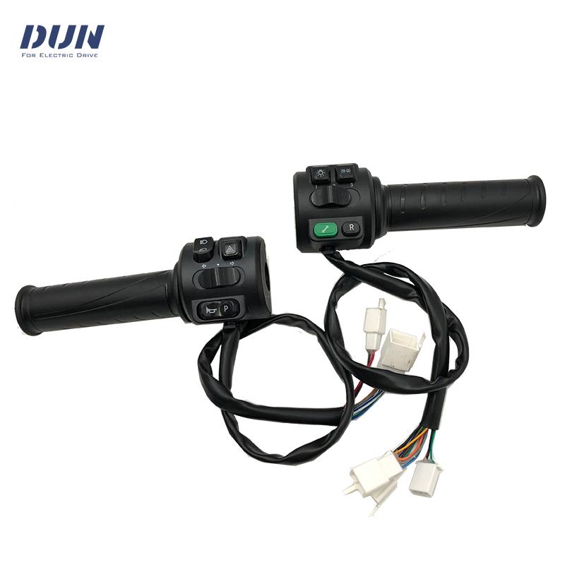 N1S KMH/MPH One-LIN Speed Sensor LCD Speedometer Display with T08 Throttle for Electric Scooter Motorcycle