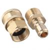 For High Pressure Washer 3/8 M22 Female and Male Quick Connect Adapter