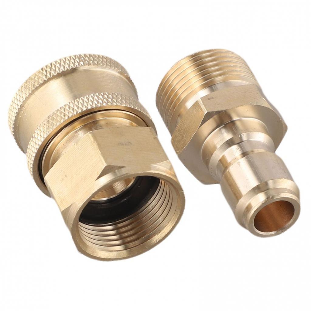 For High Pressure Washer 3/8 M22 Female and Male Quick Connect Adapter