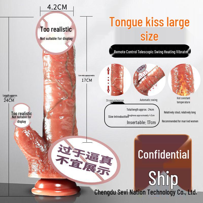 Telescopic Vibrating Licking Tongue Sex Toy for Couples