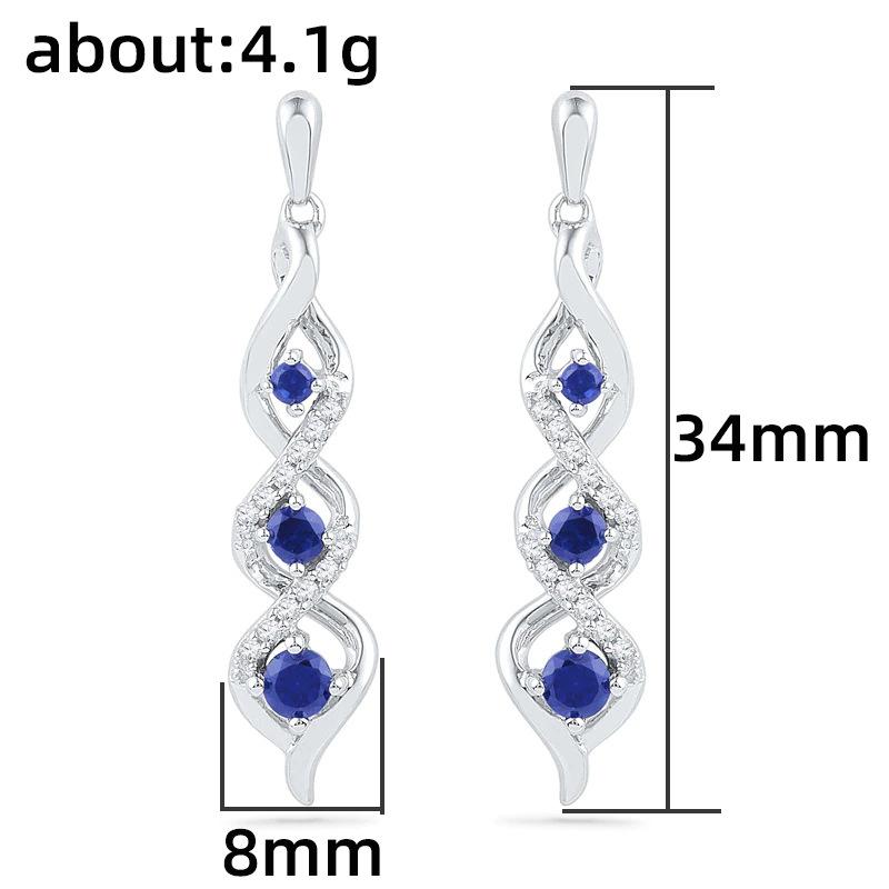 Lindon Fashion Copper Alloy Zircon Jewellery Drop Earrings For Women Wedding Party Gifts