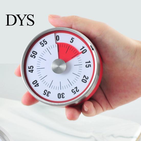 Kitchen Timer Alarm Large Dial Design Precise Timing Stainless Steel Magnet Cooking for Home