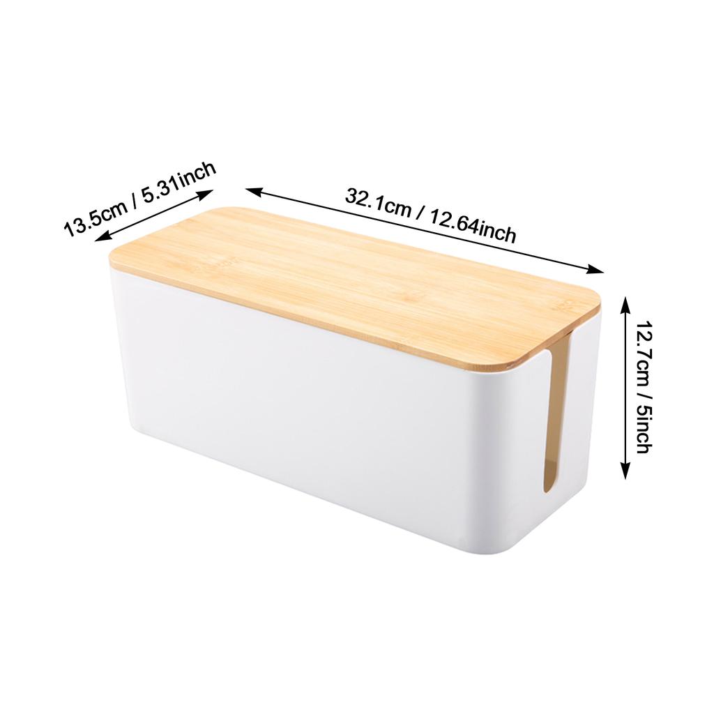 Cable Storage Box Power Board Wire Organizer Socket Strip Wire Case Computer Socket Organizer Home Cord Safety Storage Box