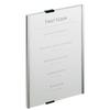 Door Sign Info Sign 29.7x21cm Silver