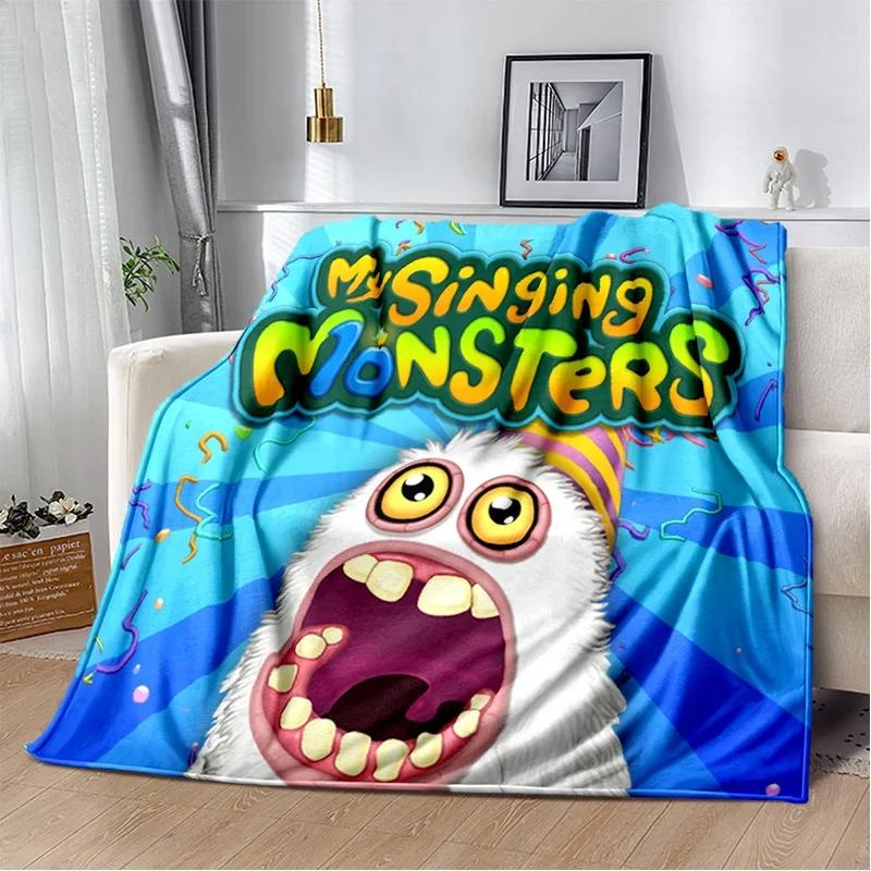 My Singing Monsters Video Game Cartoon Soft Plush Blanket,Flannel Blanket Throw Blanket for Living Room Bedroom Bed Sofa Picnic