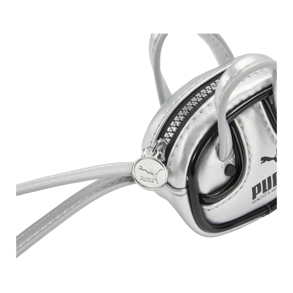 New PUMA Metallic Polyester Handbag Mini Women's Silver 092599-01