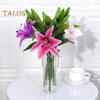 Artificial Lily Flower No Withering Decoration 3D Printing Creative Clear Texture Simulation Flower Home Decor