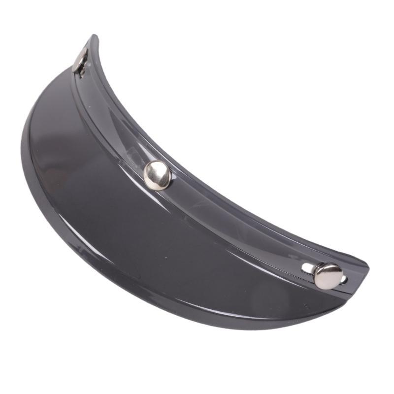 652F AntiUV Fog Windproof 3 Snap-Button Visor for Open Face Helmet Wind Shield Up
