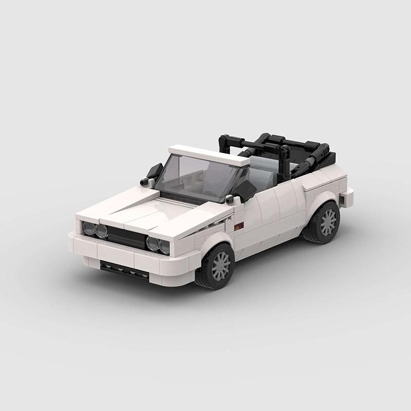 Technical Speed Car MOC City Racing Car Rally Building Blocks Bricks Set Retro Ornament Diy Toys For  Kid Adults Birthday Gifts