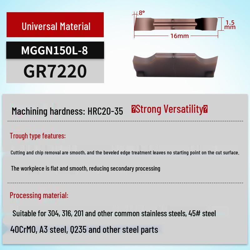 MGGN400/MGMN300/200 CNC Grooving and Parting Cutter Blade