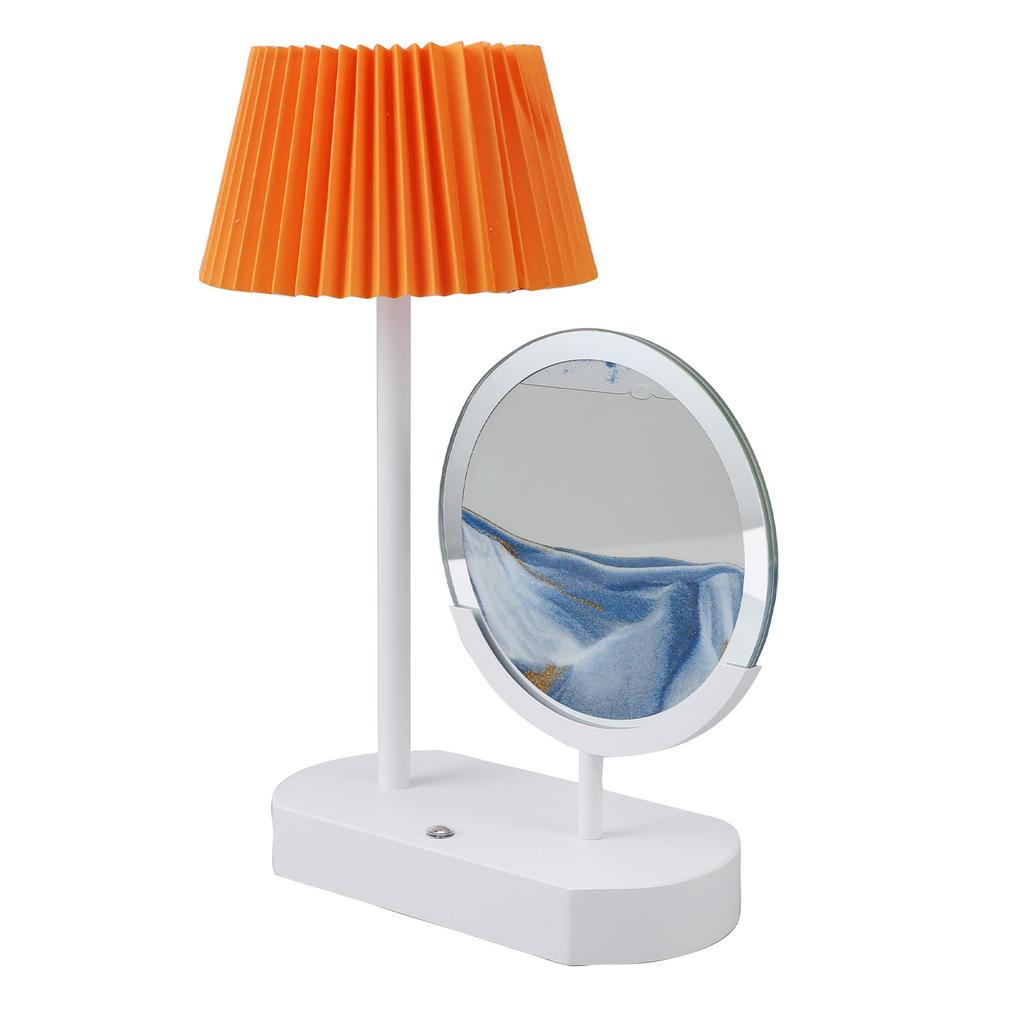Moving Sand Art Desk Lamp Creative Cordless Touch Control Stepless Dimming 3 Color Quicksand Lamp