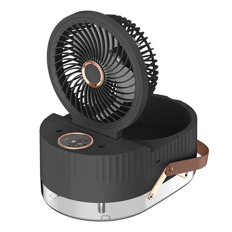 Compact Silent Desktop Fan with Humidifier and Dual Spray 6 inch
