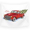 Home Decor Tapestry Christmas Snow Psychedelic Print Tapestry Wall Living Room Room Decor Background Fabric Tapiz Navideño