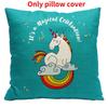 Pillow Unicorn Case Cute Cartoon Print Home Living Room Sofa Car Cushion Gift