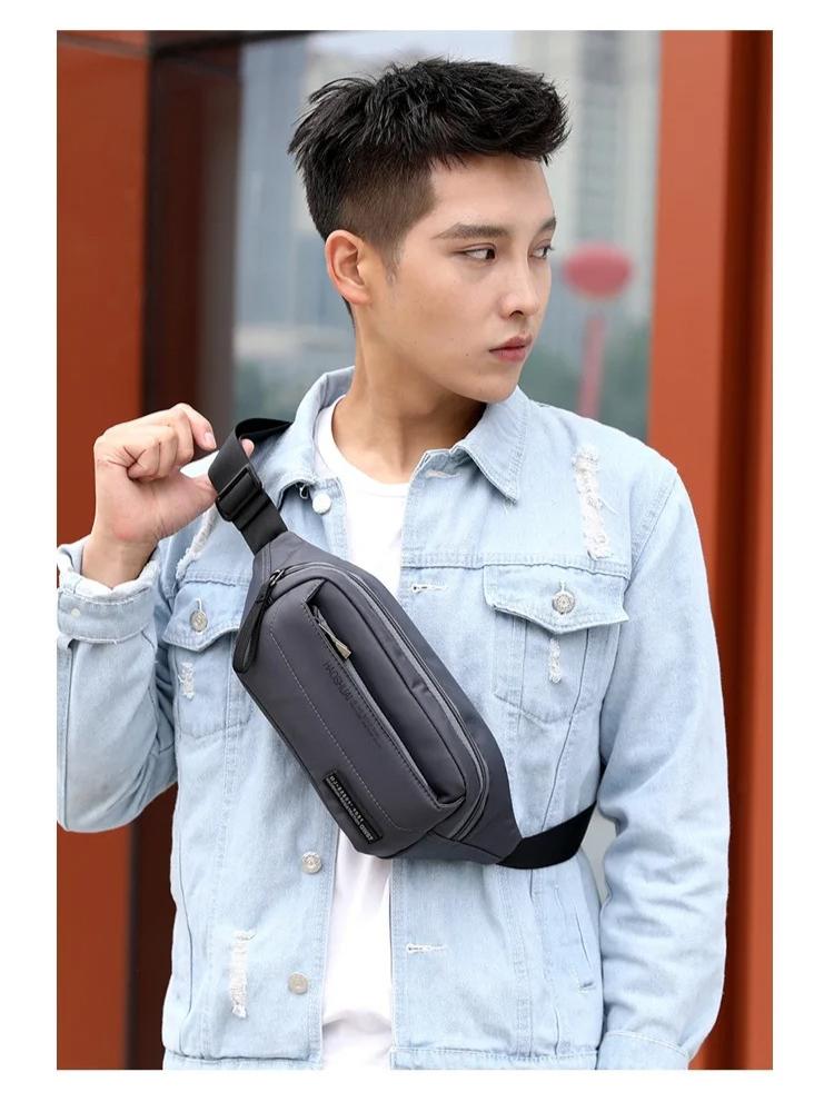 Waterproof Multi-functional Men's Chest Bag Outdoor Sports Waist Bag Travel Shoulder Bag Crossbody Sling Bags Handbag