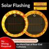 Yellow Flashing Light Touch Auto Solar Charging Car Night Safety Strong Magnetic Base Car Warning Lamp Anti-Collision Tail Light