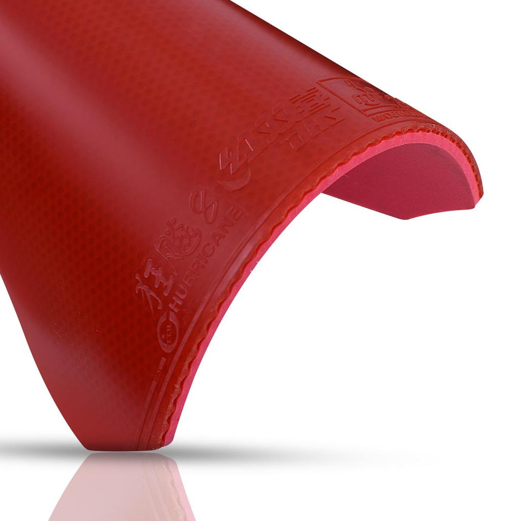 Nittaku Table Tennis Hurricane Extra Rubber, 8-80 Power, Red, Thick, NR-8789