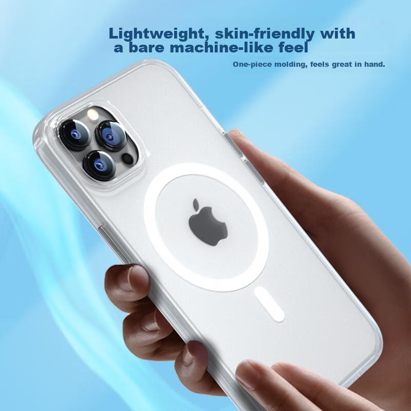 Magnetic Phone Case for IPhone 15 Pro Max, MagSafe Compatible Protective Cover, Ultra-Thin Shockproof Case with Wireless Charging Functio
