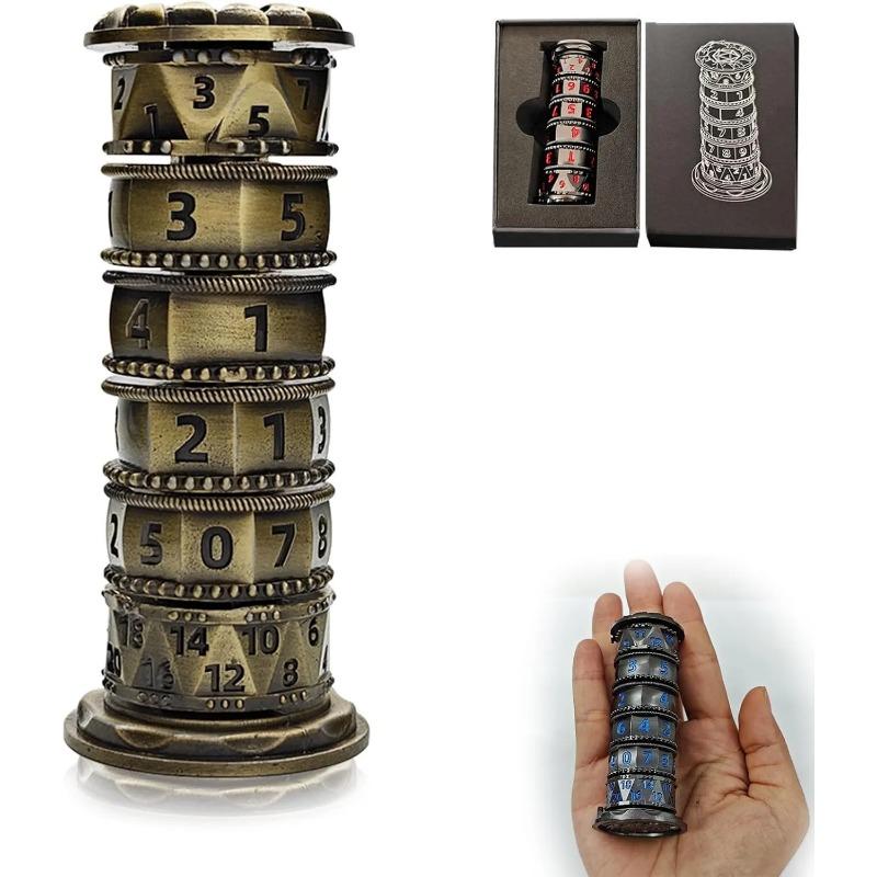 

Dragonstone Keep Roulette Dice Spinner для набора игральных костей DND, набор игральных костей Dragon Metallic D&D 7 в 1, настольная ролевая игра в подарок style 3