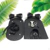 7 Pieces DIY PU Leather Knitting Crochet Bags Nail Bottom Mat with Holes Snap Hook Clasps Fit for