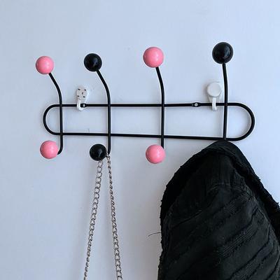 Key Storage Hook Multi-functional Hook Coat Living Room Bedroom Storage Hooks Wall Non-marking Decoration Accessories