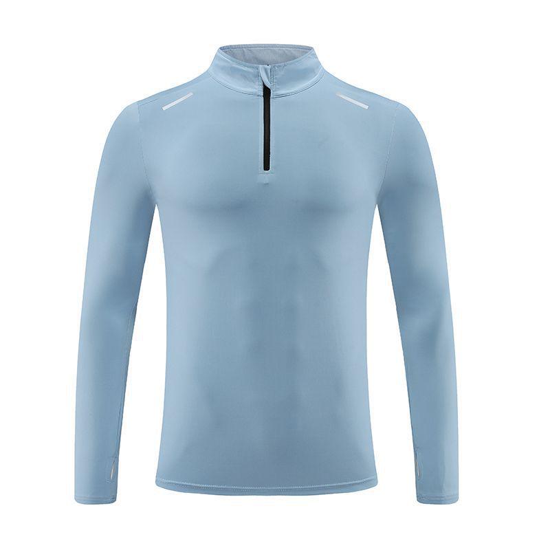 Men's Quick-Dry Half-Zip Long Sleeve Sports T-Shirt - 2024 Spring/Autumn Running & Fitness Apparel