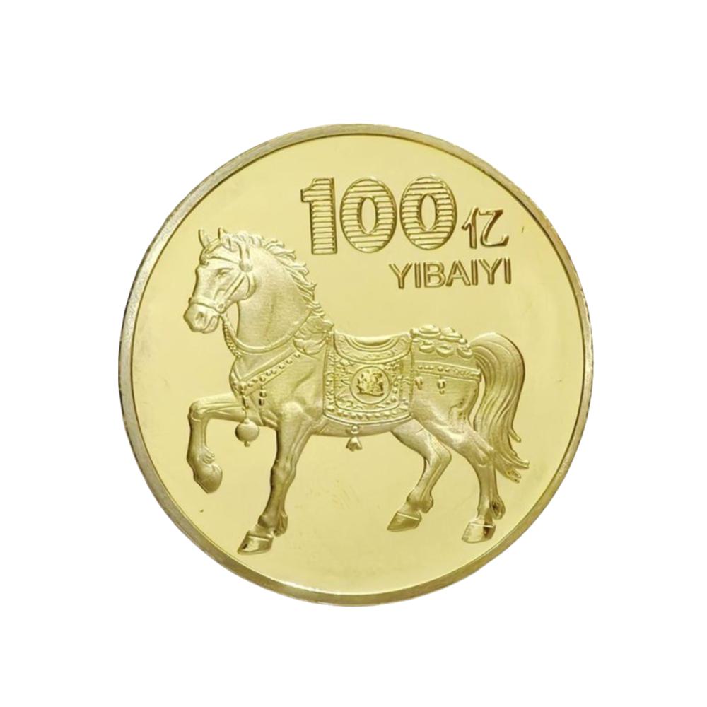 

Памятная медаль 2026 года Зодиакальная Лошадь Счастливое животное Памятная монета Небольшие подарки Миллиарды Новогодняя коллекция монет