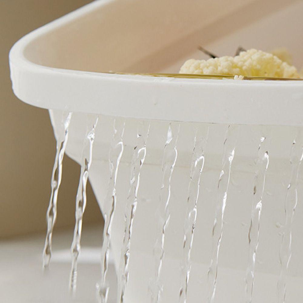 Silicone Vegetable Washing Basin Space Saving Laundry Tub Durable Dishpan  Food