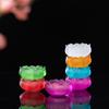 Creative Colored Glazed Lotus Incense Burner, Household Indoor Sandalwood Ash Collector Candle Holder, Tea Ceremony Zen Ornament