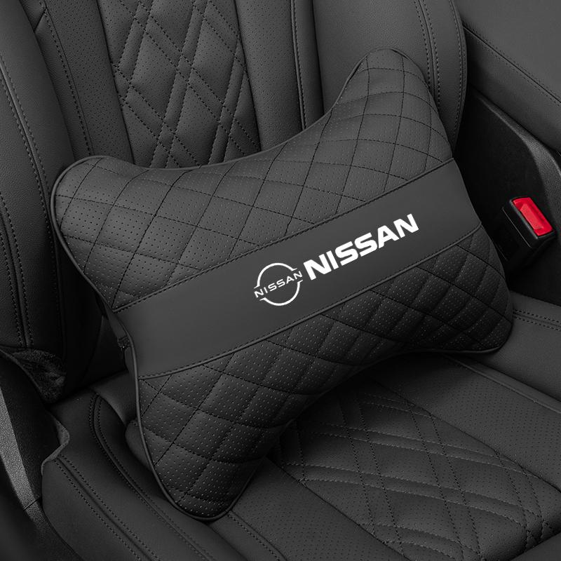 Car Headrest/Lumbar Support Car Neck Pillow Waist Cushion For Nissan Qashqai J10 J11 Navara Juke GTR 350z Patrol Leaf X-trai