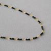 French Retro Black Spinel Beaded Choker Necklace