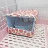 Hamster Winter Bed Warm Cave Cozy Hideout Bottomless House Cute Print for Small Animals Ferrets Playing Sleeping