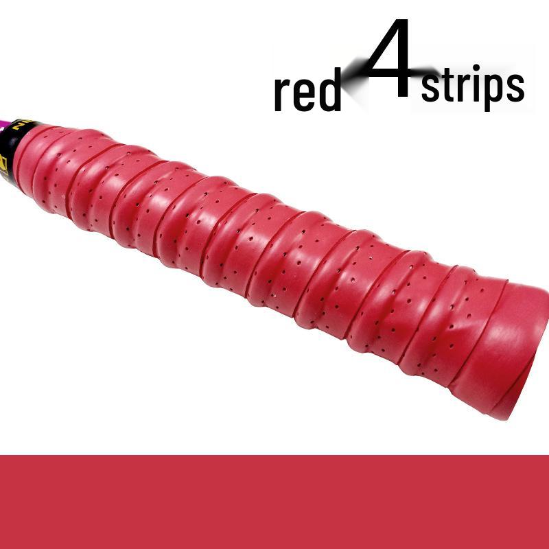 Fangcan Dragon Bone 6-Pack Anti-slip Perforated Badminton Racket Grips with EVA Ridge