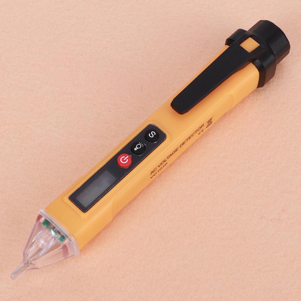 Digital NonContact Current Voltage Detector Test Pen Measuring Instrument AC121000V(Yellow Black )