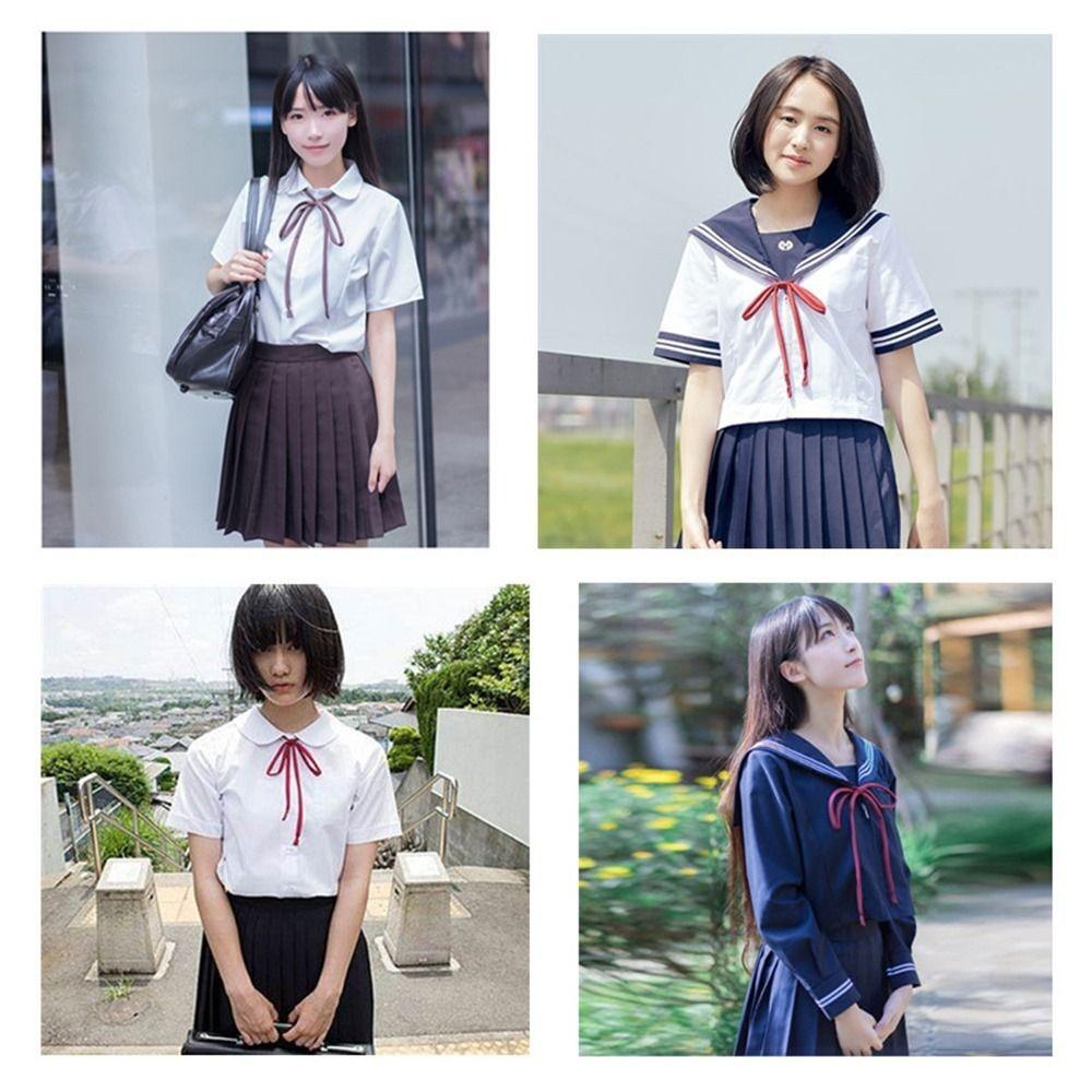 School Costume Ribbon Tie For Women Satin For Men Uniform Neck Ties JK Bow Tie Cravat Bow Bow Tie