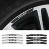 4pcs Aluminum Car Badges Wheel Rims Racing Hub Stickers Auto Decoration for V40 V50 S40 S80 XC60 S90 XC90 S60 XC40 C40 V80