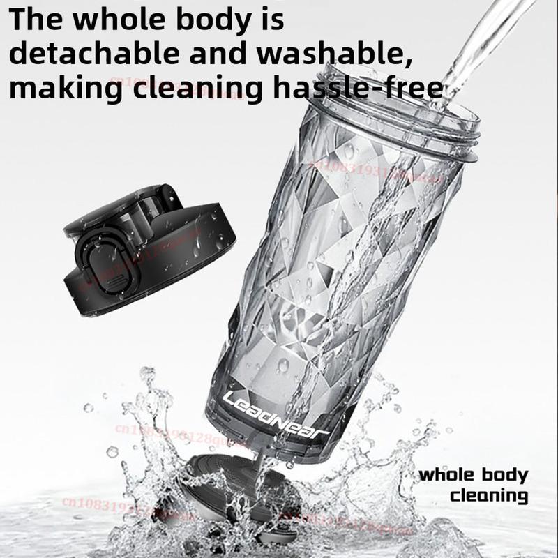 Copo Liquidificador Elétrico Portátil de 700ML Copo Liquidificador Portátil para Leite em Pó Proteína em Pó Liquidificador Copo Misturador Automático Viagem Exterior Esporte Academia