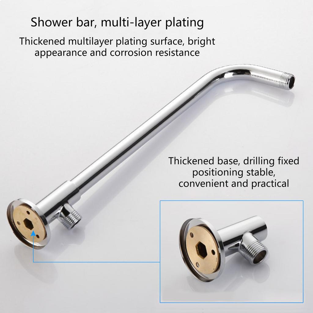 Adjustment Shower Arm Extendable Shower Arm Long Service Shower Arm Convenient Shower Arm Replacement for Bathroom