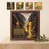 Faith Garden Pearl Art Collection-Jesus Rowing through the Glen Painting Religious Theme Decoration Other Toys