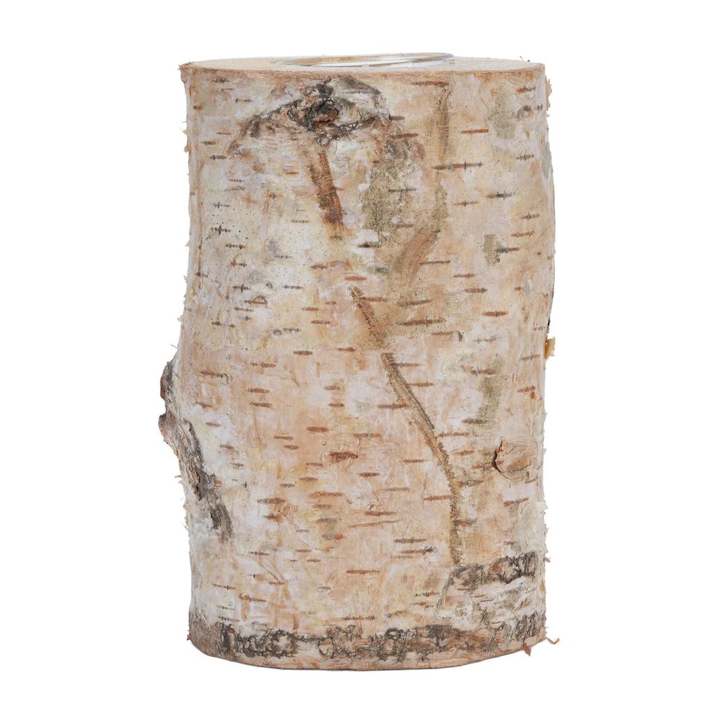 Suport de lumânare din lemn de 15 cm, suport decorativ pentru aromaterapie, suport pentru lumânări cu ciot pentru grădină și casă