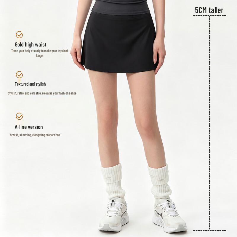Youyou Women s High-Waist Anti-Chafe Sports Skirt J26300Y1U M