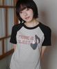 CAVISH W Strawberry Raglan Ss Tee Gray(Cv2Fmft545A)