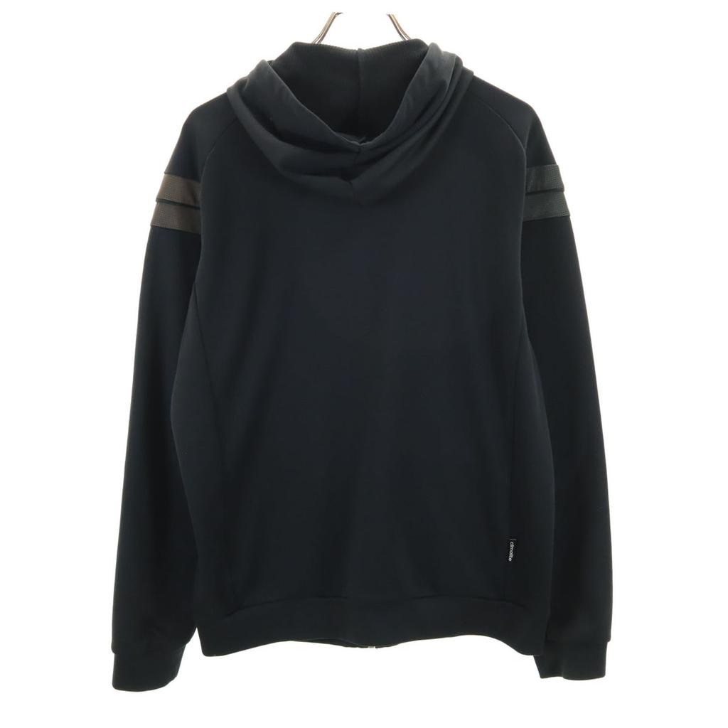 adidas Long sleeve Zip hoodie L black Jersey Men's Used