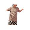 Vans Alphabet Orange Print Crew Neck Short Sleeve T-Shirt Women Tops Light-Brown VN0008ZFYEH