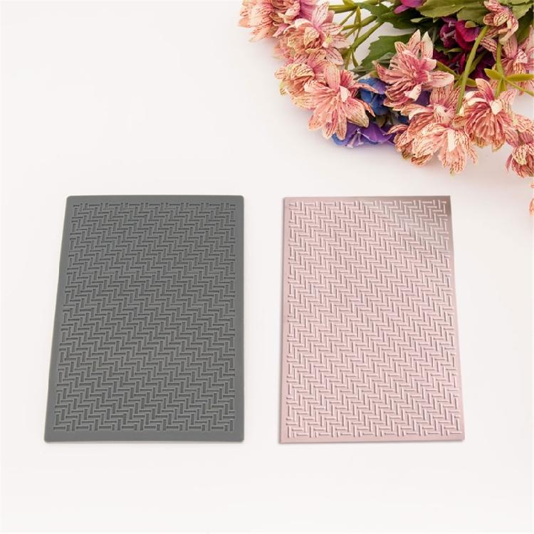 4 Stück Tonstrukturmatte zur Herstellung von Ohrringen Schmuck, Tonohrringe Prägewerkzeug 3D Strukturierte Prägeblätter