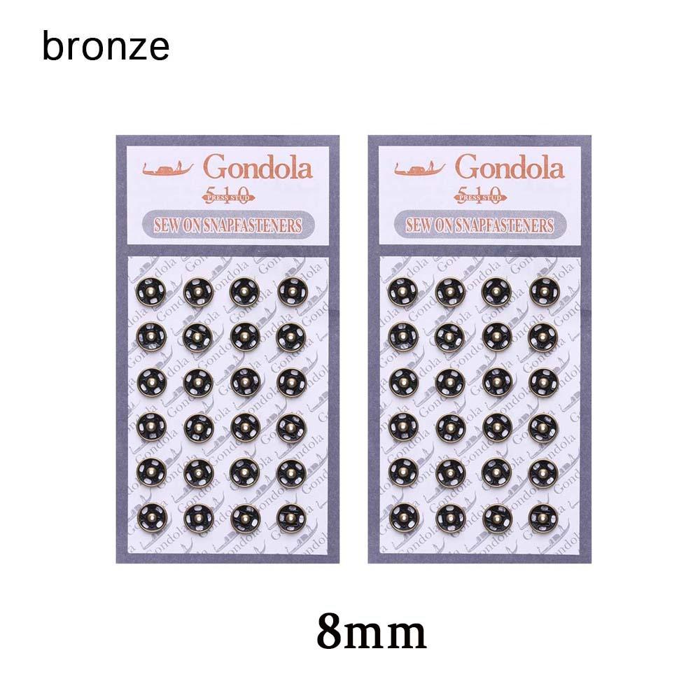 

Fabric Apparel Sewing Metal Metal Buckle Sewing Accessories Invisible Button Sewing Buttons 8mm бронзовый