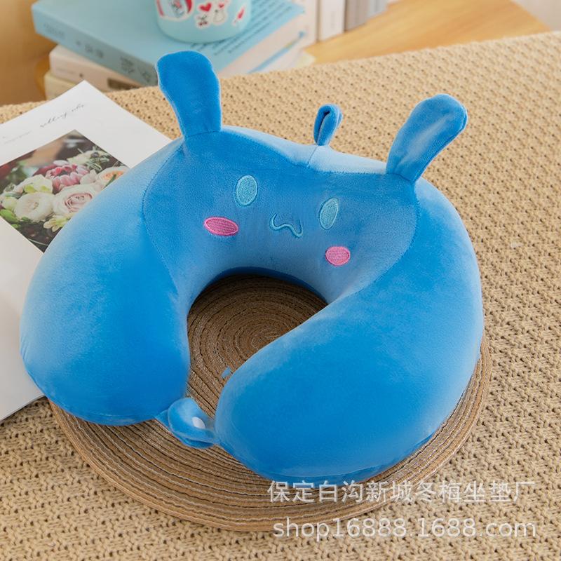 Cartoon memory cotton u-shaped pillow car neck pillow office portable travel cervical pillow