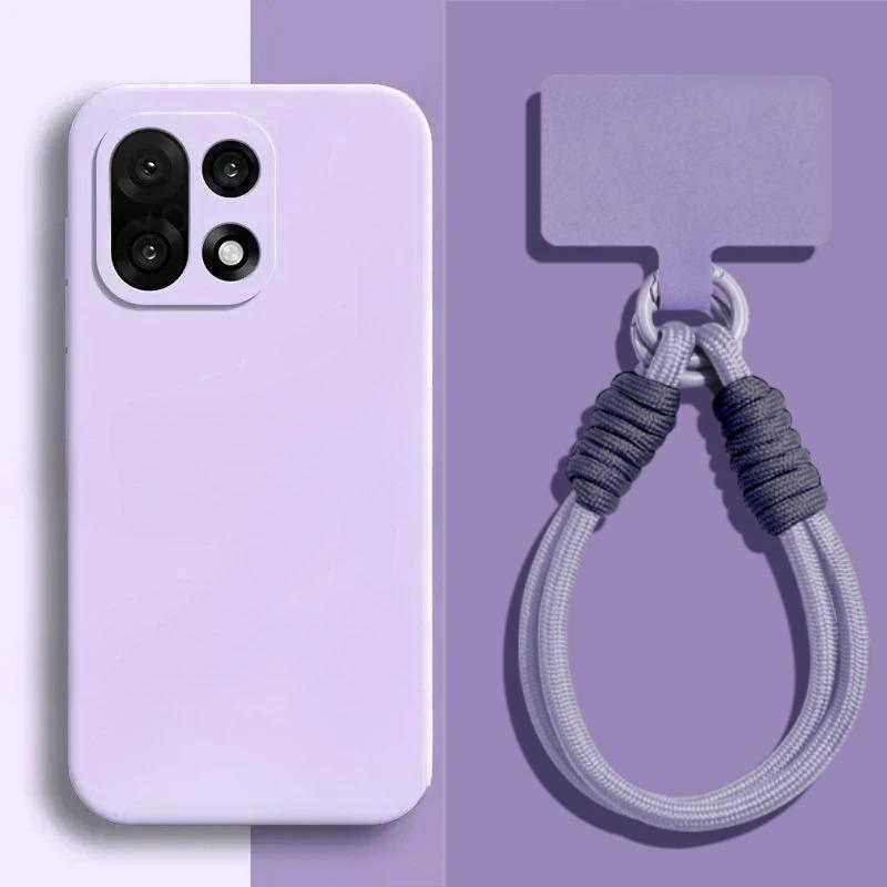 

Оригінальний чохол з рідкого силікону цукеркового кольору для Oneplus 15 13 13R 13T 12 12R 11R ACE 6 з м яким бампером та шнурком проти втрати OnePlus 13R бежевий