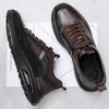 Trendy Men'S Shoes First-Layer Cowhide Shoes Autumn Leather Casual Sports Shoes Men'S Lightweight Daily Travel Shoes Men'S